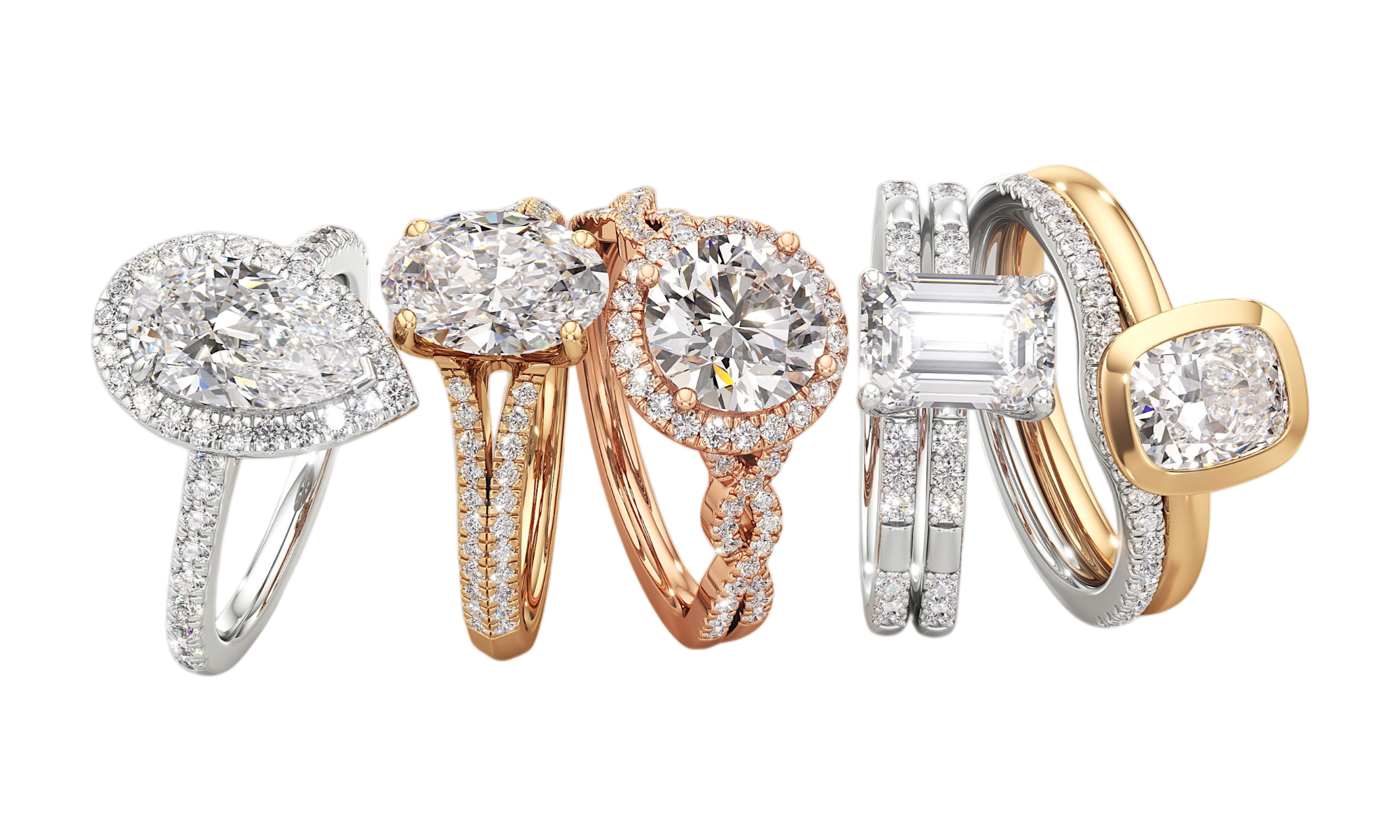 Diamond engagement rings collection